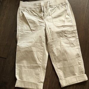 Loft Khaki Capri Pants